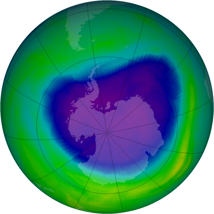Ozone Map 1992-09-29